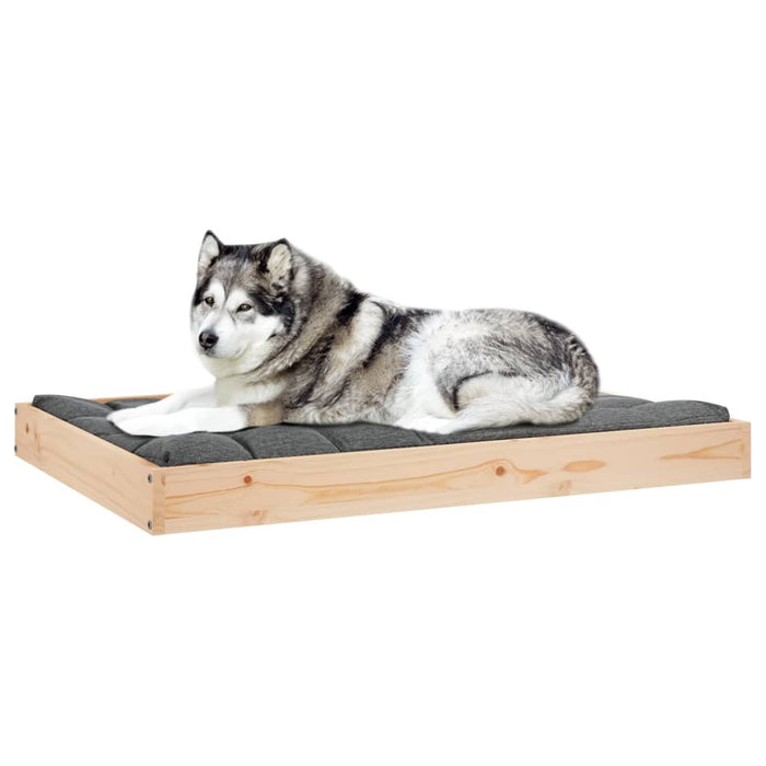 Cuccia per Cani 101,5x74x9 cm in Legno Massello di Pino 820866