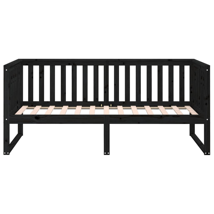 Dormeuse Nera 90x200 cm in Legno Massello di Pino 820875