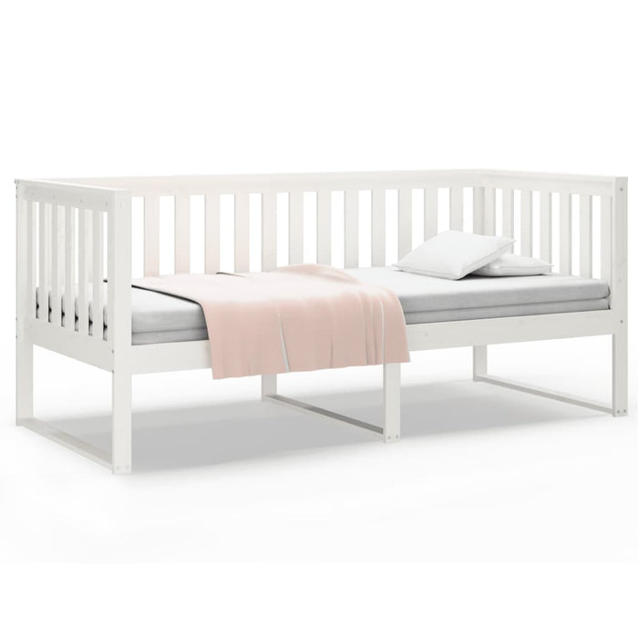 Dormeuse senza Materasso-Divano Letto-Struttura Letto Bianca 90x190 cm Legno Massello Pino 360383