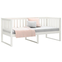 Dormeuse senza Materasso-Divano Letto-Struttura Letto Bianca 90x190 cm Legno Massello Pino 360383