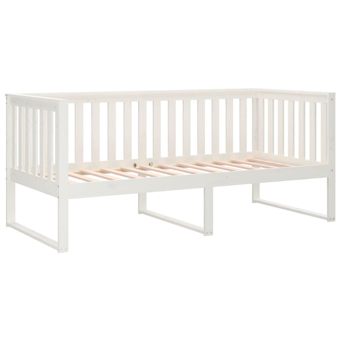 Dormeuse senza Materasso Bianca 90x190 cm Legno Massello Pino