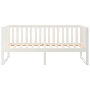 Dormeuse senza Materasso-Divano Letto-Struttura Letto Bianca 90x190 cm Legno Massello Pino 360383