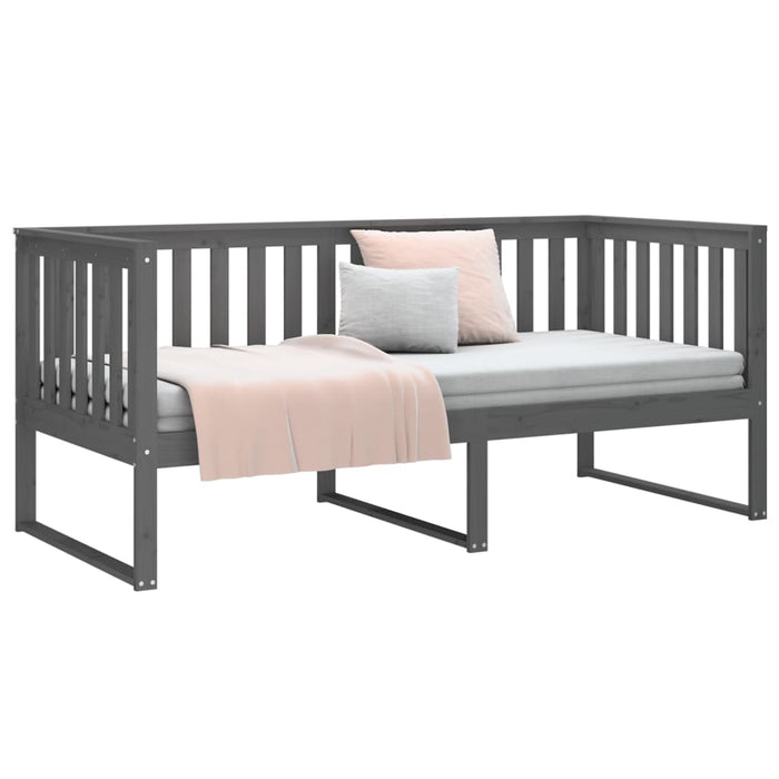 Dormeuse Grigia 90x190 cm in Legno Massello di Pino 820883