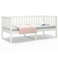 Dormeuse senza Materasso-Divano Letto-Struttura Letto Bianco 100x200 cm Legno Massello Pino 308896