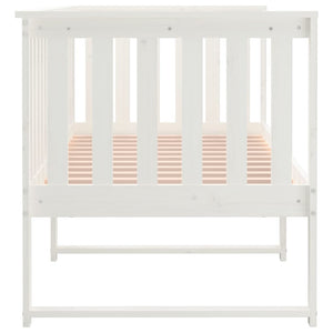 Dormeuse senza Materasso Bianco 75x190 cm in Legno di Pino 820892