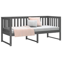 Dormeuse Grigia 75x190 cm in Legno Massello di Pino 820893