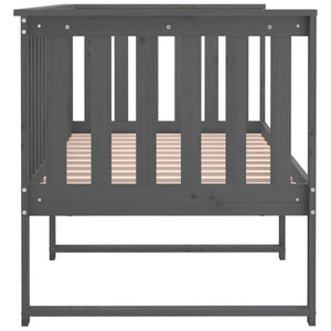 Dormeuse Grigia 75x190 cm in Legno Massello di Pino 820893