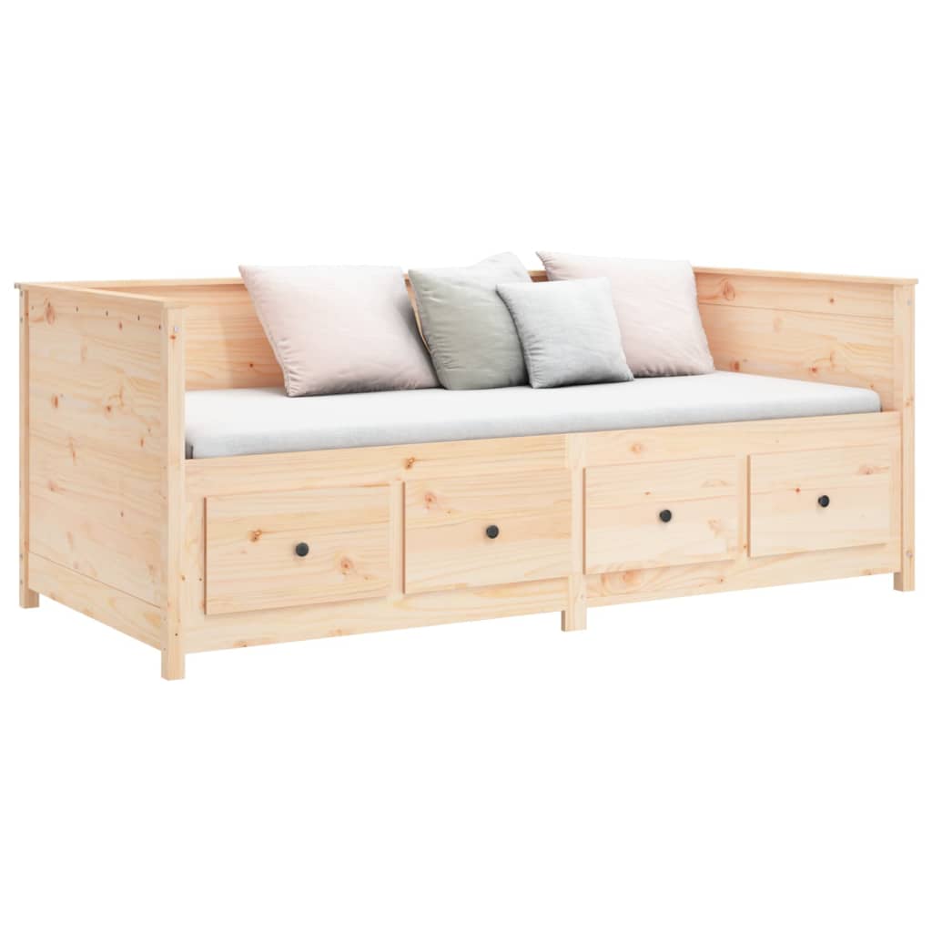 Dormeuse senza Materasso-Divano Letto-Struttura Letto 80x200 cm in Legno Massello di Pino 981173