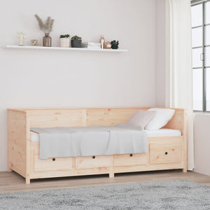 Dormeuse senza Materasso-Divano Letto-Struttura Letto 80x200 cm in Legno Massello di Pino 981173
