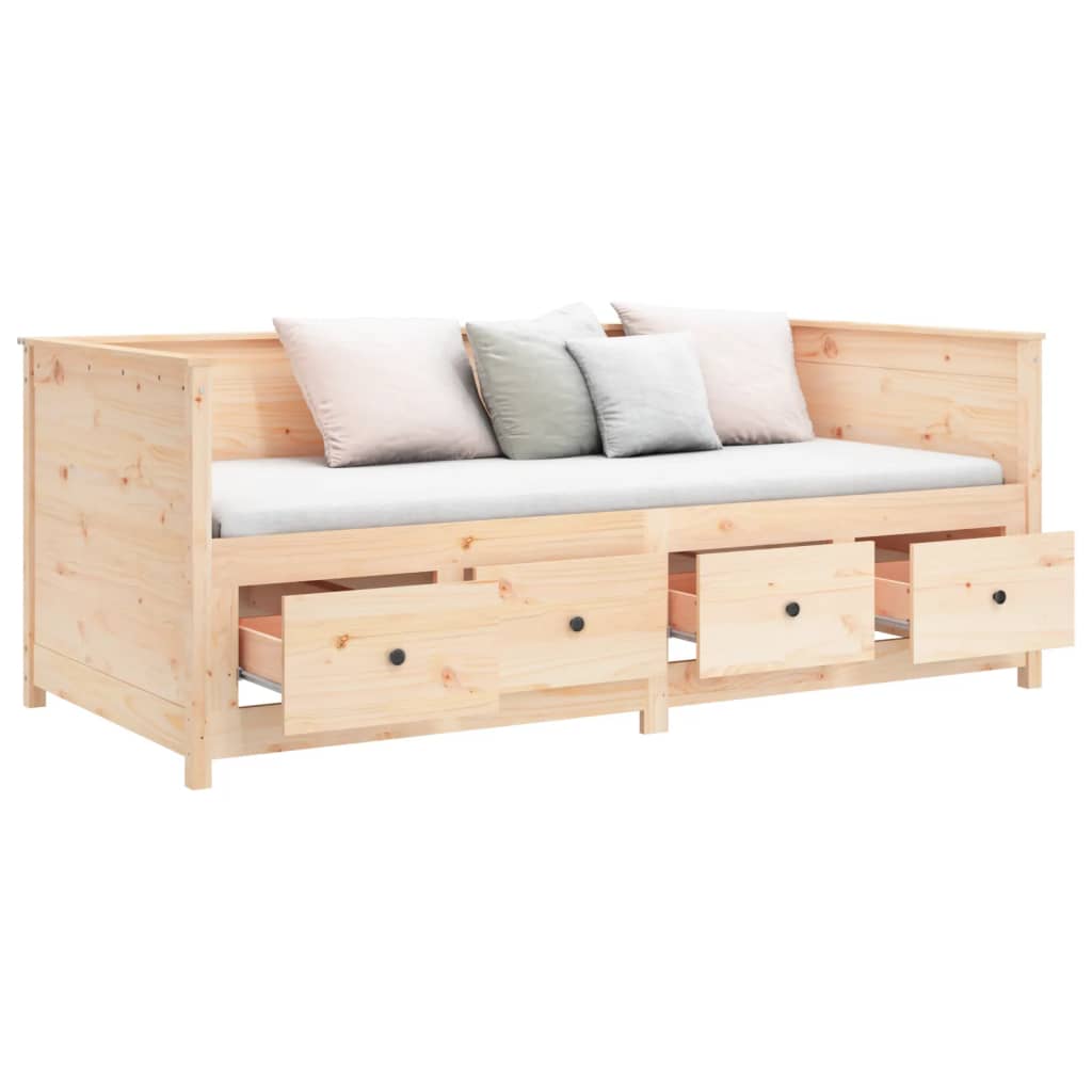 Dormeuse senza Materasso-Divano Letto-Struttura Letto 90x190 cm in Legno Massello di Pino 432548