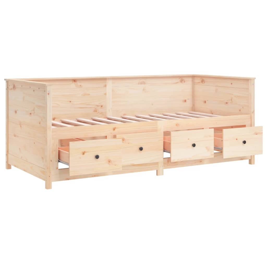 Dormeuse senza Materasso-Divano Letto-Struttura Letto 90x190 cm in Legno Massello di Pino 432548