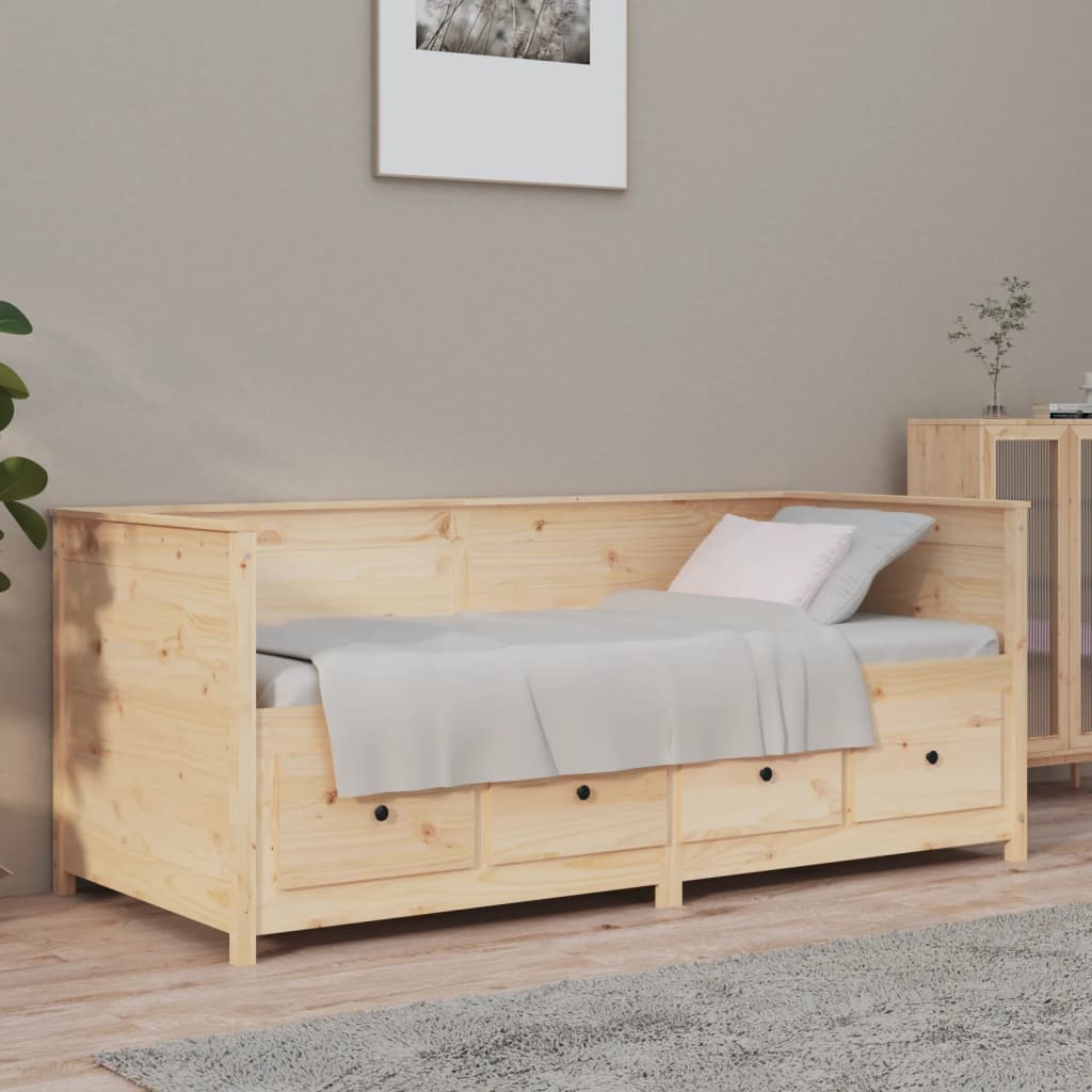 Dormeuse senza Materasso-Divano Letto-Struttura Letto 90x190 cm in Legno Massello di Pino 432548