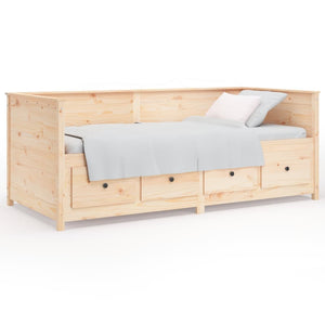Dormeuse senza Materasso-Divano Letto-Struttura Letto 75x190 cm in Legno Massello di Pino 523112