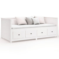 Dormeuse senza Materasso Bianco 75x190 cm in Legno di Pino 820917