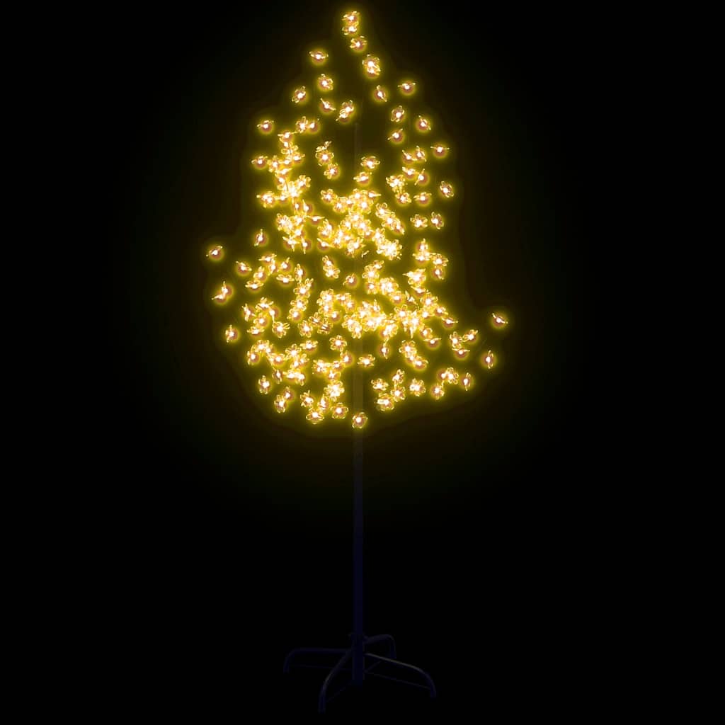 Albero di Ciliegio con 200 LED Bianco Caldo 180 cm 345132