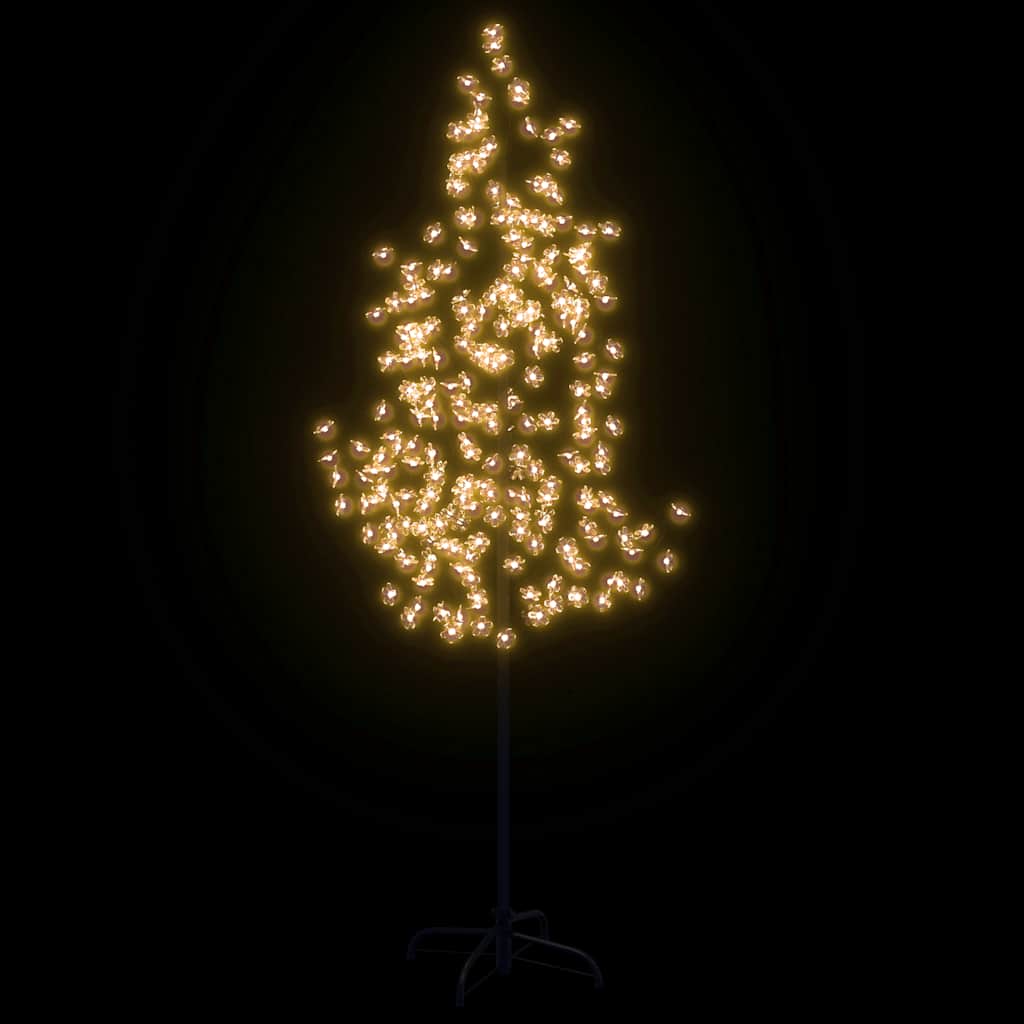 Albero di Ciliegio con 220 LED Bianco Caldo 220 cm 345133