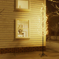 Albero di Ciliegio con 368 LED Bianco Caldo 300 cm 345134
