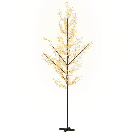 Albero di Ciliegio con 672 LED Bianco Caldo 400 cm 345135