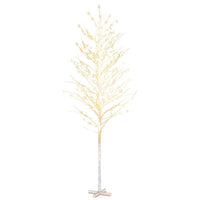 Betulla Bianca con LED Bianco Caldo 672 LED 400 cm cod mxl 16356