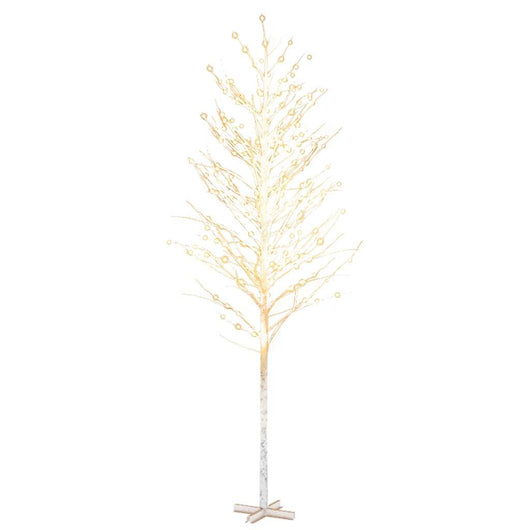 Betulla Bianca con LED Bianco Caldo 672 LED 400 cm cod mxl 16356
