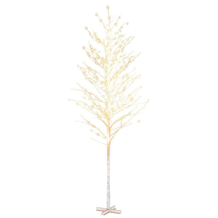 Betulla Bianca con LED Bianco Caldo 672 LED 400 cm cod mxl 16356