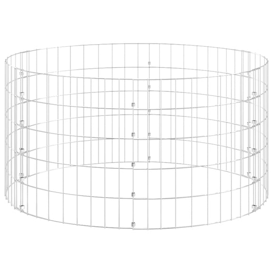 Compostiera da Giardino Ø100x50 cm in Acciaio Zincato 3115943