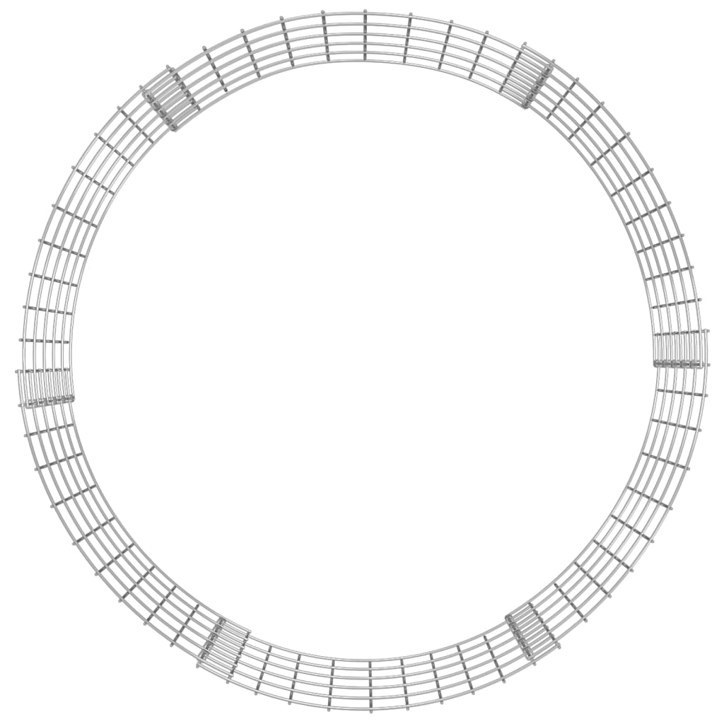 Compostiera da Giardino Ø100x50 cm in Acciaio Zincato 3115943
