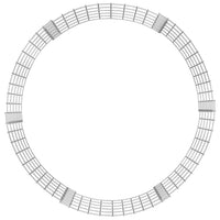 Compostiera da Giardino Ø100x50 cm in Acciaio Zincato 3115943