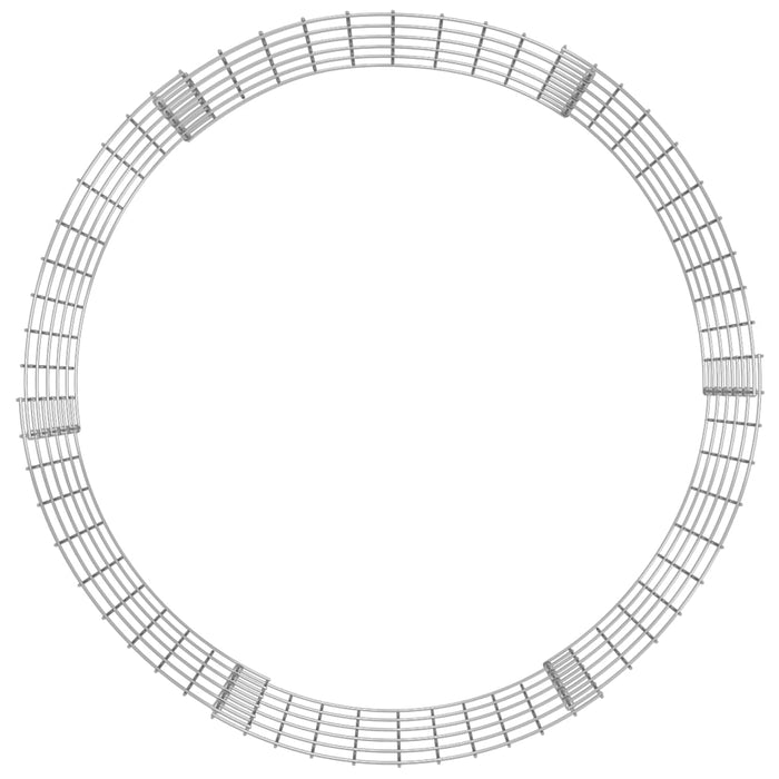 Compostiera da Giardino Ø100x50 cm in Acciaio Zincato 3115943