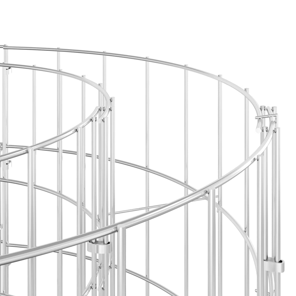 Compostiera da Giardino Ã˜100x50 cm in Acciaio Zincato cod mxl 46203