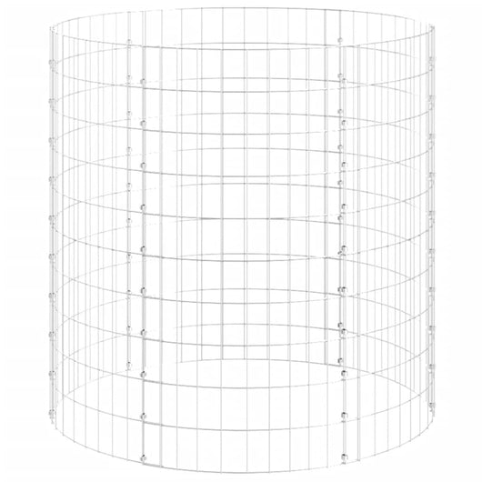 Compostiera da Giardino Ã˜100x100 cm in Acciaio Zincato cod mxl 40650