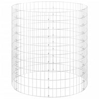 Compostiera da Giardino Ø100x100 cm in Acciaio Zincato 3115944