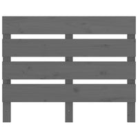 Testiera per Letto Grigia 100x3x80 cm in Legno Massello di Pino 821334