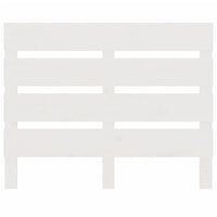 Testiera per Letto Bianca 75x3x80 cm in Legno Massello di Pino 821368