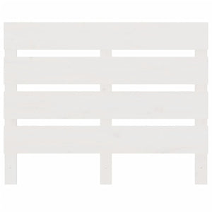 Testiera per Letto Bianca 75x3x80 cm in Legno Massello di Pino 821368