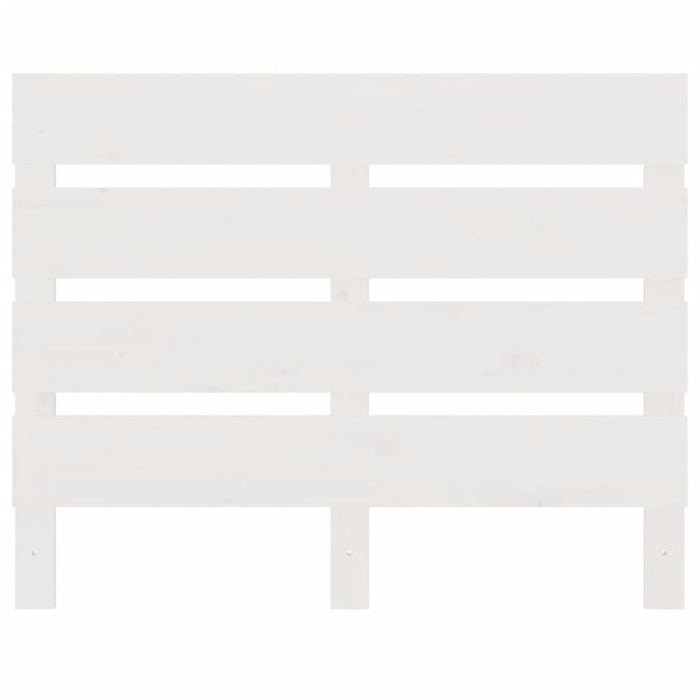 Testiera per Letto-Testata-Testiera Decorativa Bianca 75x3x80 cm in Legno Massello di Pino