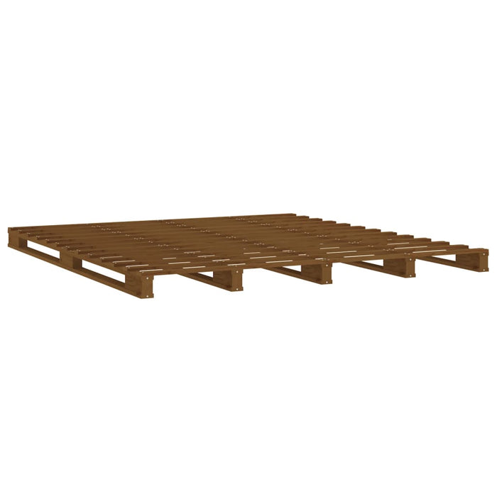 Letto a Pallet senza Materasso Ambra 120x200cm Legno Massello 821390
