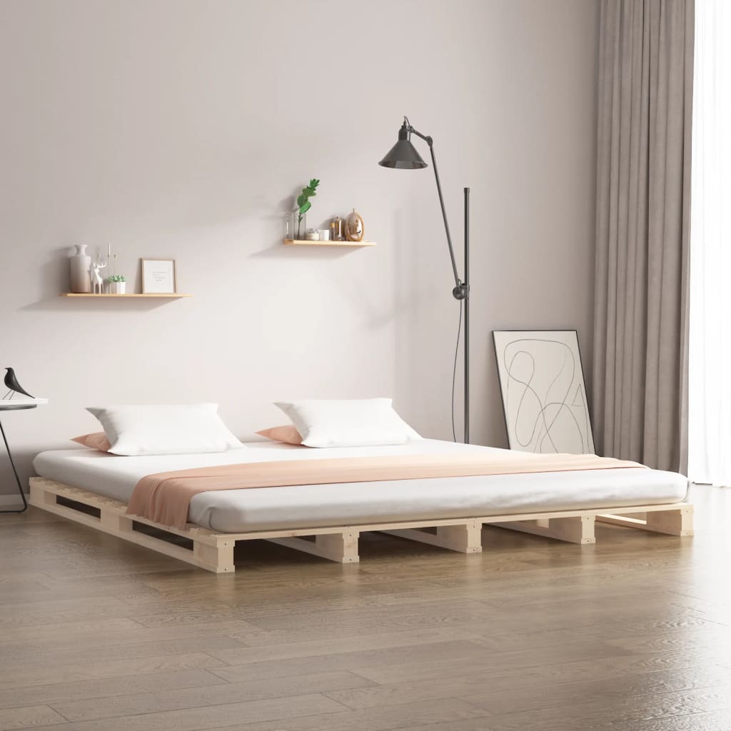Letto a Pallet 180x200 cm Super King in Legno Massellocod mxl 128288