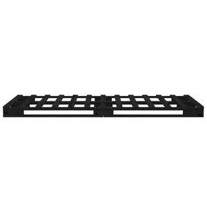 Letto a Pallet Nero 75x190 cm Small Single Legno di Pino 821421