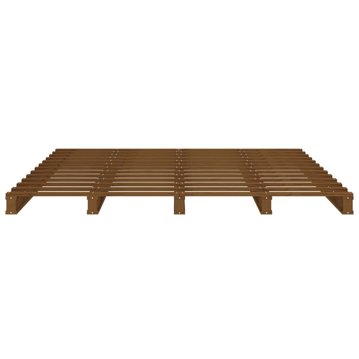 Letto Pallet senza Materasso Ambra Small Double Legno Massello 821430