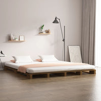 Letto Pallet senza Materasso Ambra Small Double Legno Massello 821430