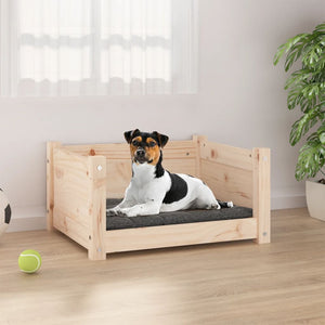 Letto per cani 55,5x45,5x28 cm in legno massello di pino 821442