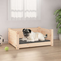 Letto per cani 65,5x50,5x28 cm in legno di pino massiccio 821447