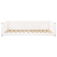 Cuccia per Cani Bianca 95,5x65,5x28cm in Legno Massello di Pino cod mxl 46455