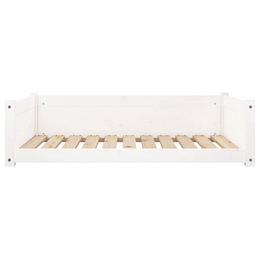 Cuccia per cani comodo divano 95,5 x 65,5 x 28 cm in legno massello di pino bianco 02_0043032