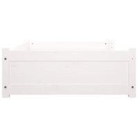 Cuccia per cani comodo divano 95,5 x 65,5 x 28 cm in legno massello di pino bianco 02_0043032