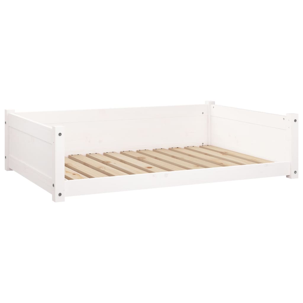 Comodo divano letto per cani 1055 x 755 x 28 cm in legno massello di pino bianco 02_0042633