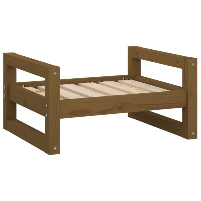 Cuccia per cani comodo divano 55,5 x 45,5 x 28 cm legno massello di pino marrone 02_0042697