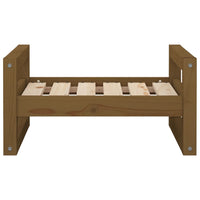 Cuccia per cani comodo divano 55,5 x 45,5 x 28 cm legno massello di pino marrone 02_0042697