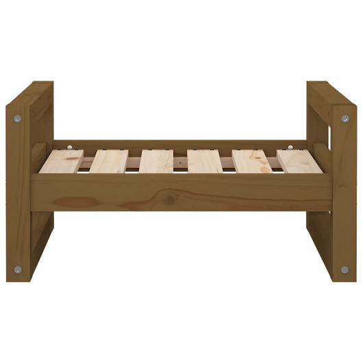 Cuccia per cani comodo divano 55,5 x 45,5 x 28 cm legno massello di pino marrone 02_0042697